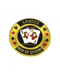 Card Protector Ladies Pair of Queens