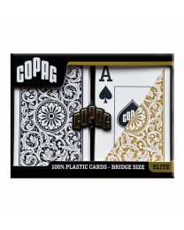 COPAG PVC Playing Cards Bridge Black and Gold