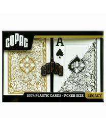 Copag Legacy Series Plastic Poker Playing Cards Black & Gold