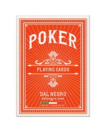 Dal Negro Playing Cards Poker Orange