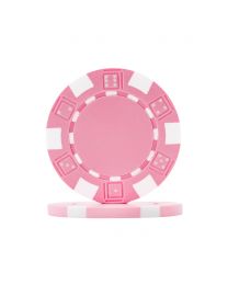 Poker chips Dice pink