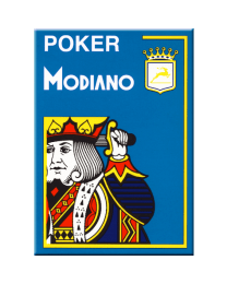 Modiano Poker Cristallo Azzurro Plastica