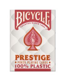 Bicycle Prestige 100% Plastic Playing Cards Red