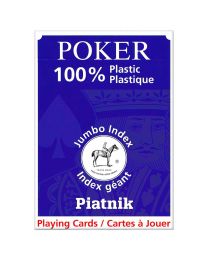 Plastic Poker Cards Piatnik Jumbo Index Blue