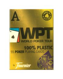 WPT Gold Edition Blue Poker Playing Cards by Fournier