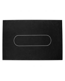 Black poker table cloth with betline