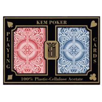 KEM poker cards arrow red and blue