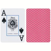Bee Jumbo Index Playing Cards Red