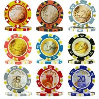 Euro design poker chips